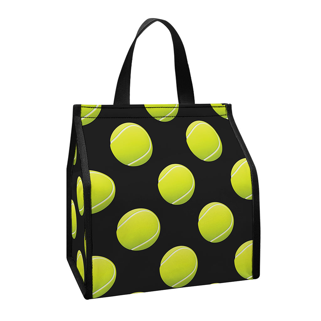 Tennis Balls Pattern Print Insulated Lunch Tote
