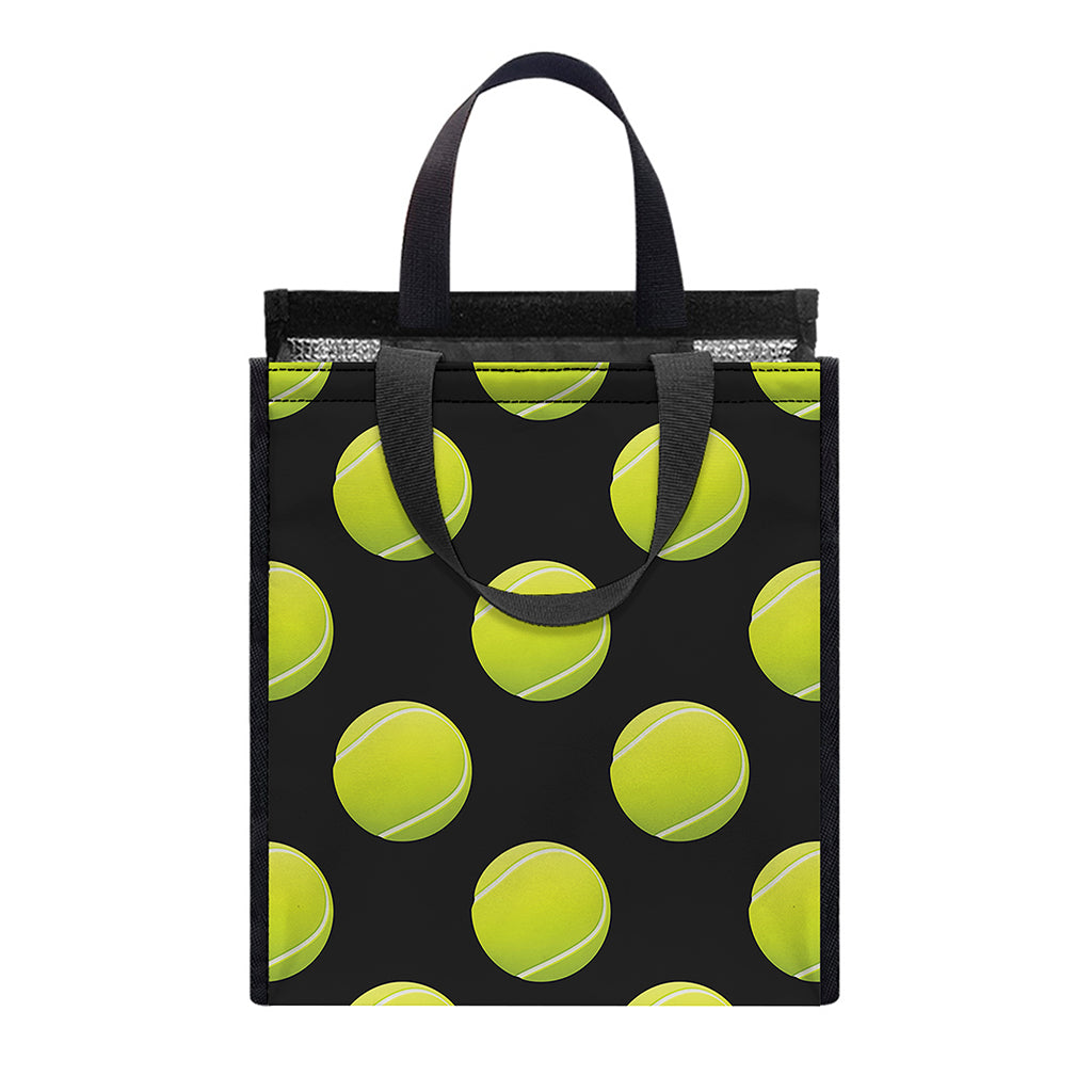 Tennis Balls Pattern Print Insulated Lunch Tote