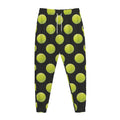 Tennis Balls Pattern Print Jogger Pants
