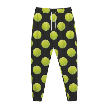 Tennis Balls Pattern Print Jogger Pants