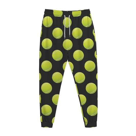 Tennis Balls Pattern Print Jogger Pants