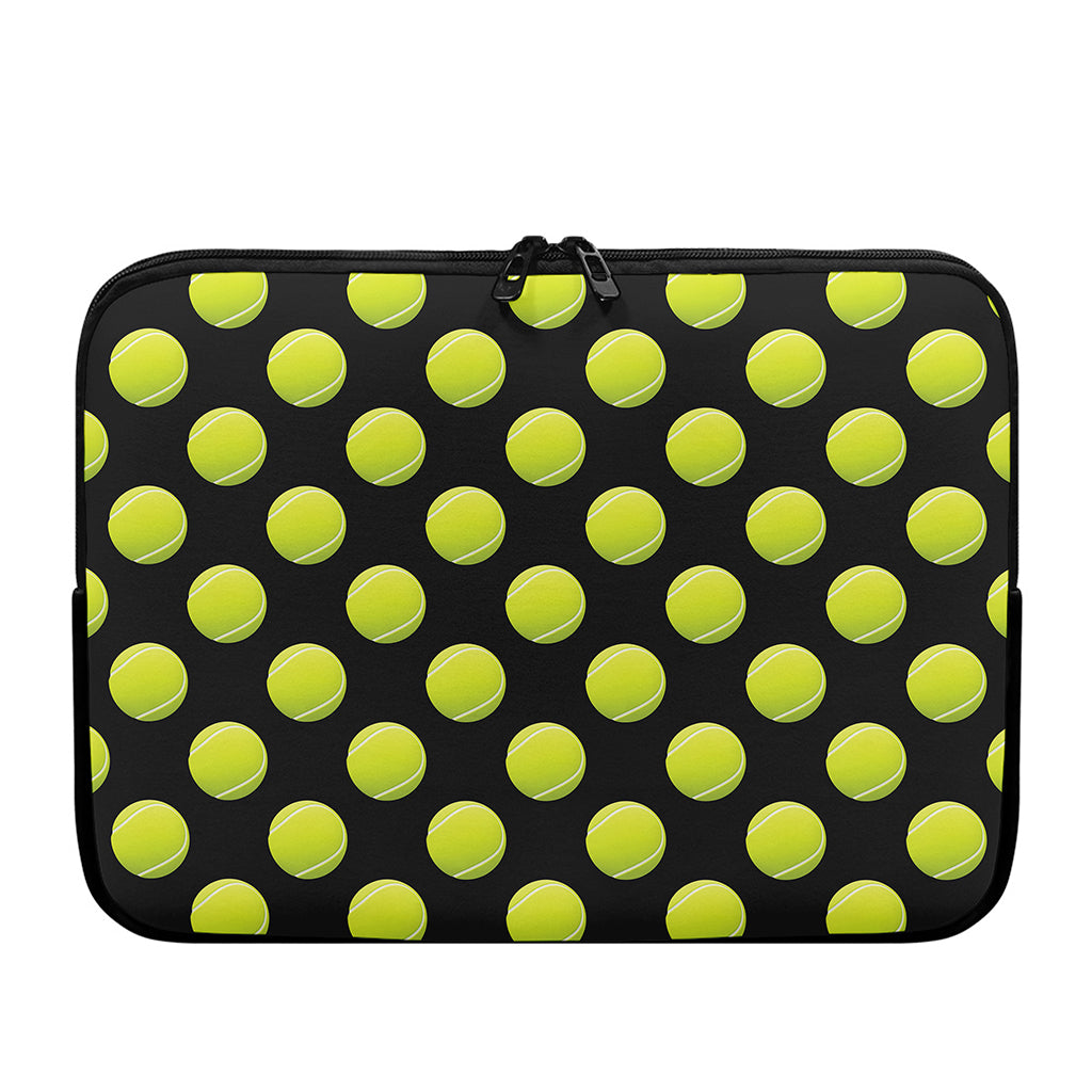 Tennis Balls Pattern Print Laptop Sleeve