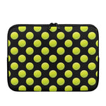 Tennis Balls Pattern Print Laptop Sleeve