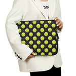 Tennis Balls Pattern Print Laptop Sleeve