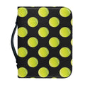 Tennis Balls Pattern Print Leather Bible Cover