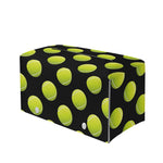 Tennis Balls Pattern Print Leather Tissue Box Cover