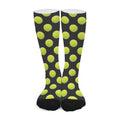 Tennis Balls Pattern Print Long Socks