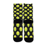 Tennis Balls Pattern Print Long Socks