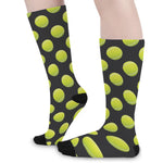 Tennis Balls Pattern Print Long Socks