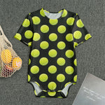 Tennis Balls Pattern Print Men's Bodysuit