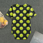 Tennis Balls Pattern Print Men's Bodysuit