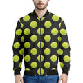 Tennis Balls Pattern Print Men's Bomber Jacket