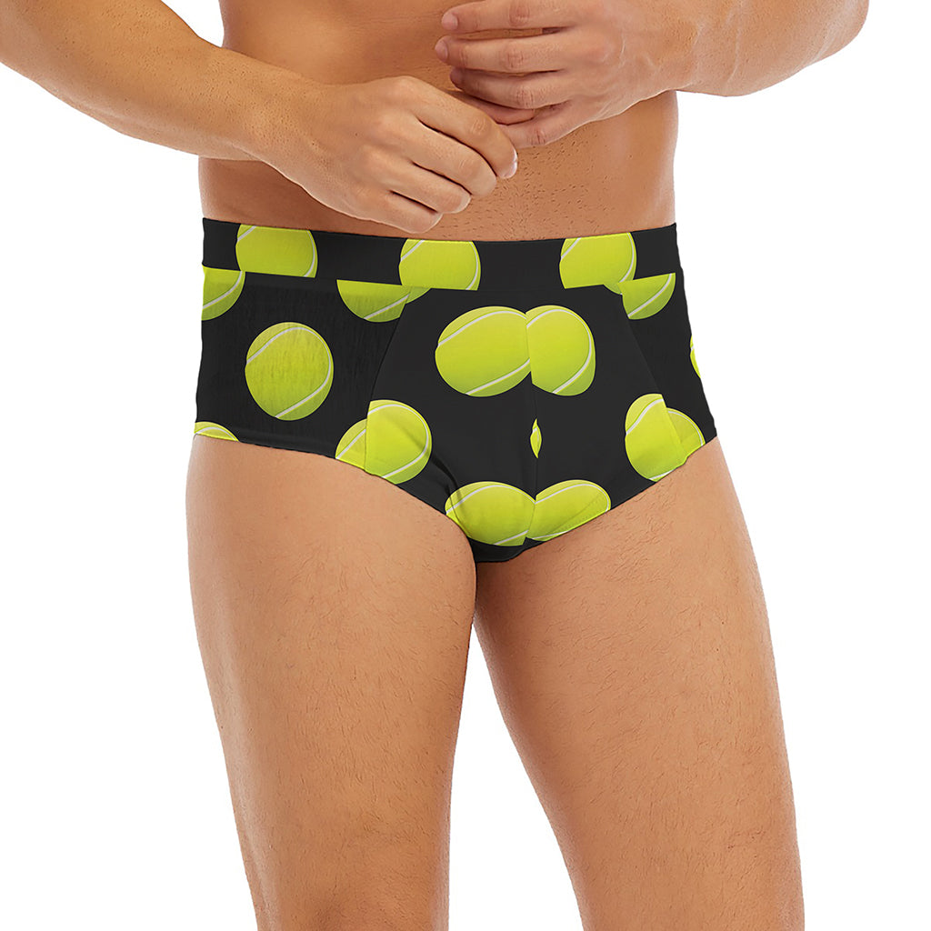 Tennis Balls Pattern Print Men's Briefs