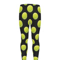 Tennis Balls Pattern Print Men's Leggings