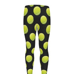 Tennis Balls Pattern Print Men's leggings