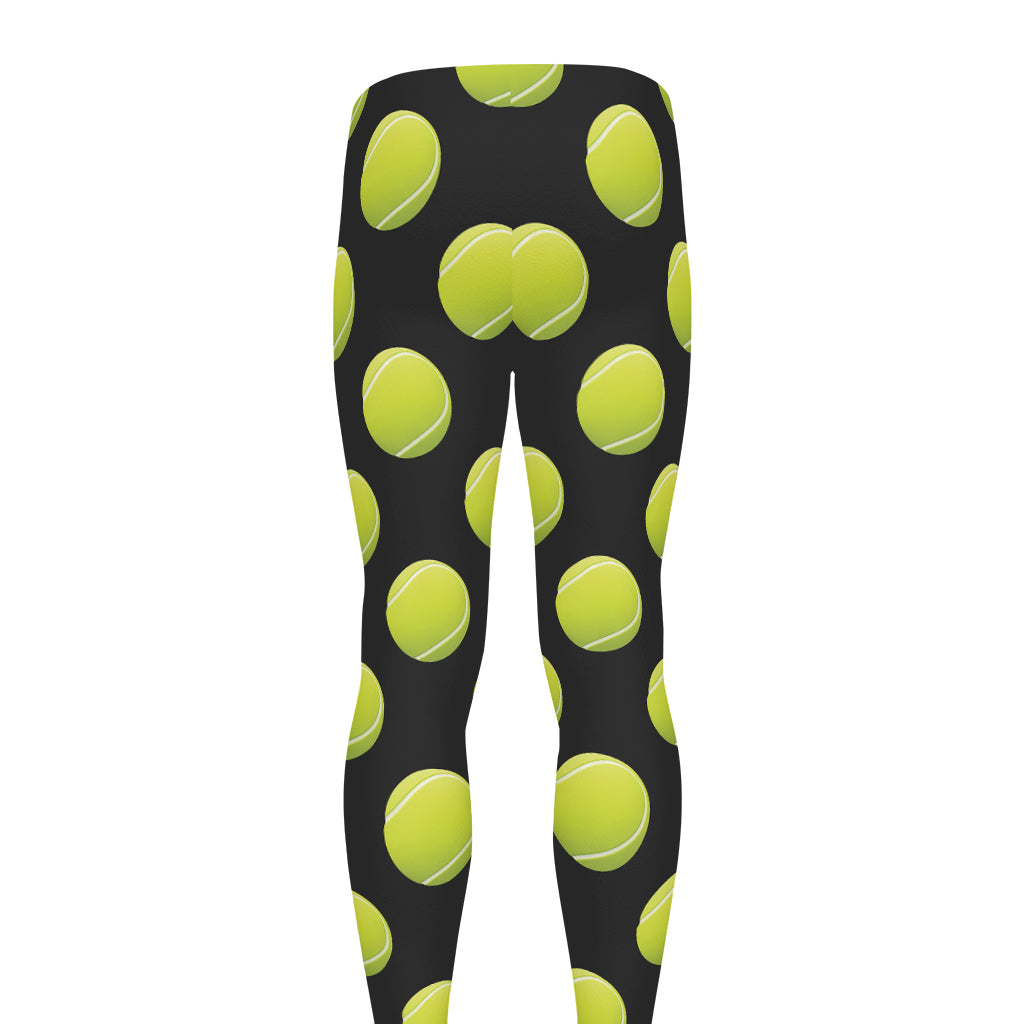 Tennis Balls Pattern Print Men's leggings