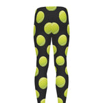 Tennis Balls Pattern Print Men's leggings