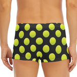 Tennis Balls Pattern Print Men's Short Boxer Briefs