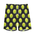 Tennis Balls Pattern Print Men's Athletic Shorts