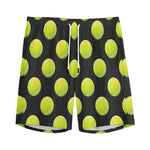 Tennis Balls Pattern Print Men's Sports Shorts