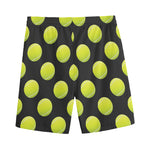 Tennis Balls Pattern Print Men's Sports Shorts