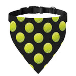 Tennis Balls Pattern Print Over The Collar Dog Bandana