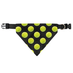 Tennis Balls Pattern Print Over The Collar Dog Bandana