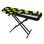 Tennis Balls Pattern Print Piano Keyboard Cover