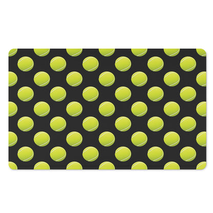 Tennis Balls Pattern Print Polyester Doormat