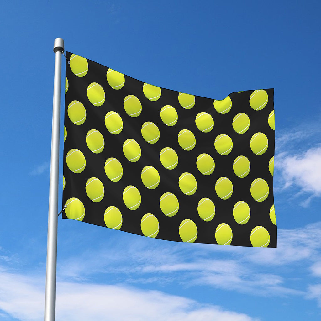 Tennis Balls Pattern Print Polyester Flag