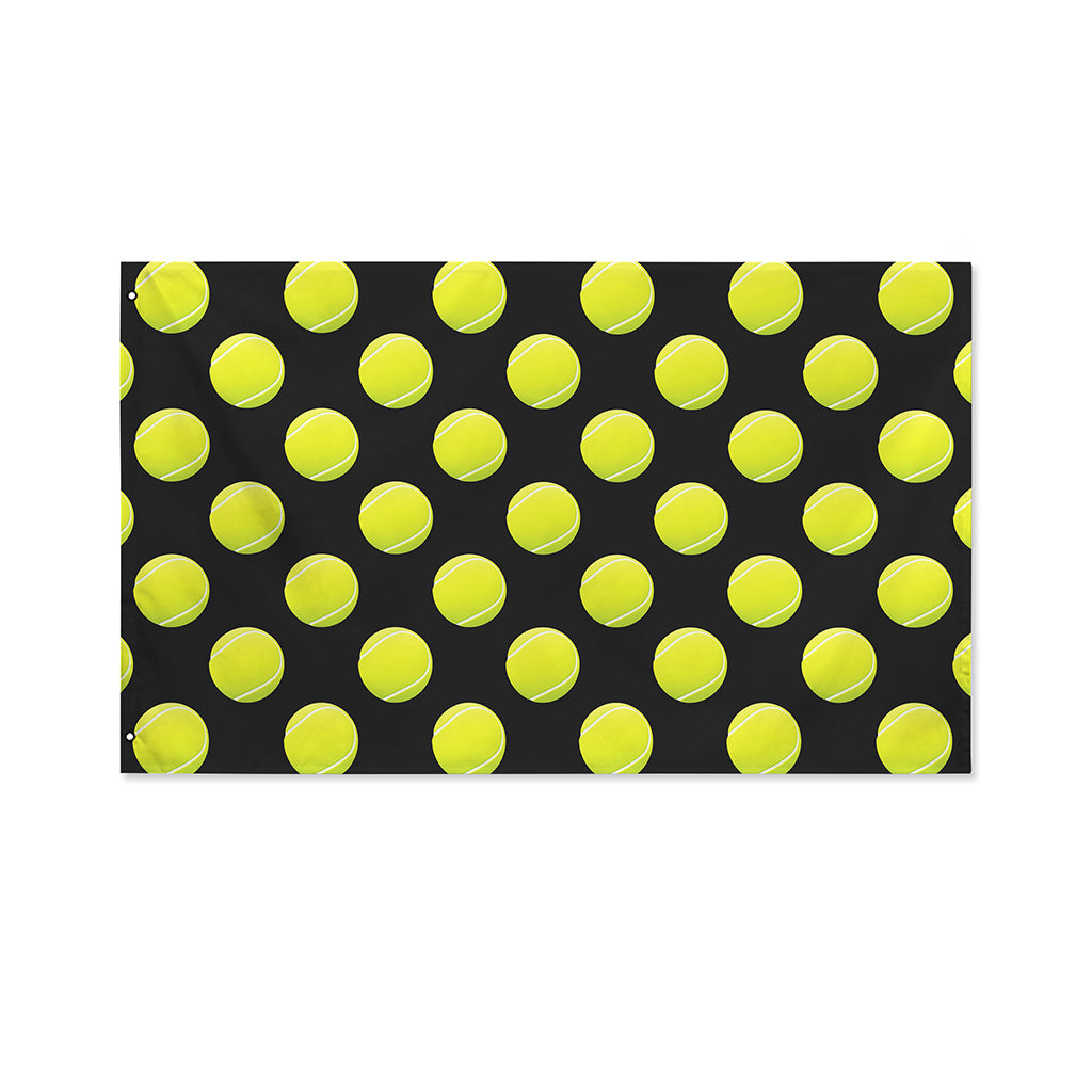 Tennis Balls Pattern Print Polyester Flag