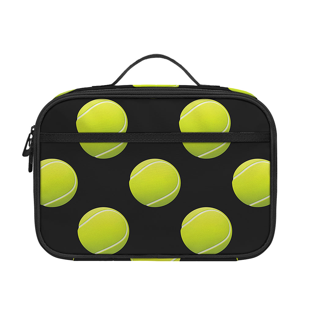 Tennis Balls Pattern Print Portable Lunch Bag