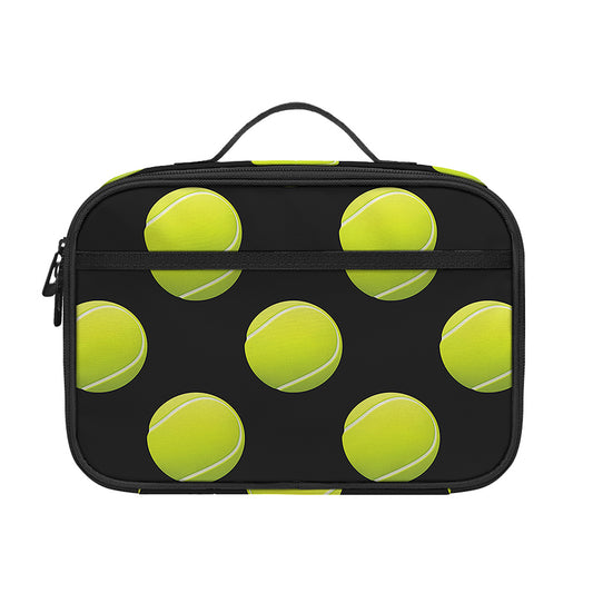 Tennis Balls Pattern Print Portable Lunch Bag