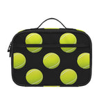 Tennis Balls Pattern Print Portable Lunch Bag