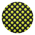 Tennis Balls Pattern Print Round Blanket