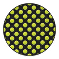 Tennis Balls Pattern Print Round Floor Mat