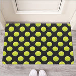 Tennis Balls Pattern Print Rubber Doormat