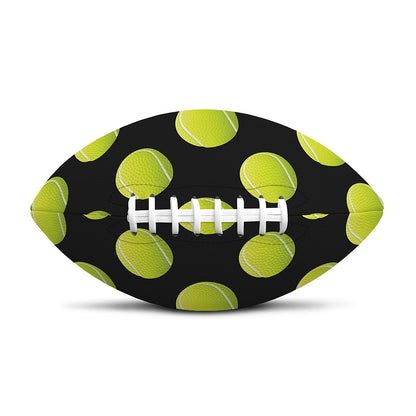 Tennis Balls Pattern Print Rugby Ball