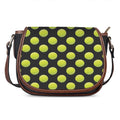 Tennis Balls Pattern Print Saddle Bag