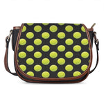 Tennis Balls Pattern Print Saddle Bag