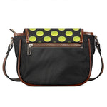 Tennis Balls Pattern Print Saddle Bag