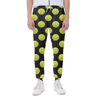 Tennis Balls Pattern Print Scuba Joggers