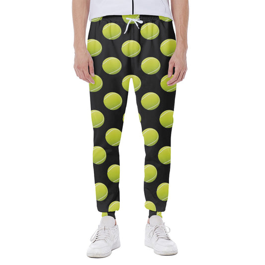 Tennis Balls Pattern Print Scuba Joggers