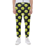 Tennis Balls Pattern Print Scuba Joggers