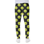 Tennis Balls Pattern Print Scuba Joggers