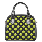 Tennis Balls Pattern Print Shoulder Handbag