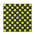 Tennis Balls Pattern Print Silk Bandana