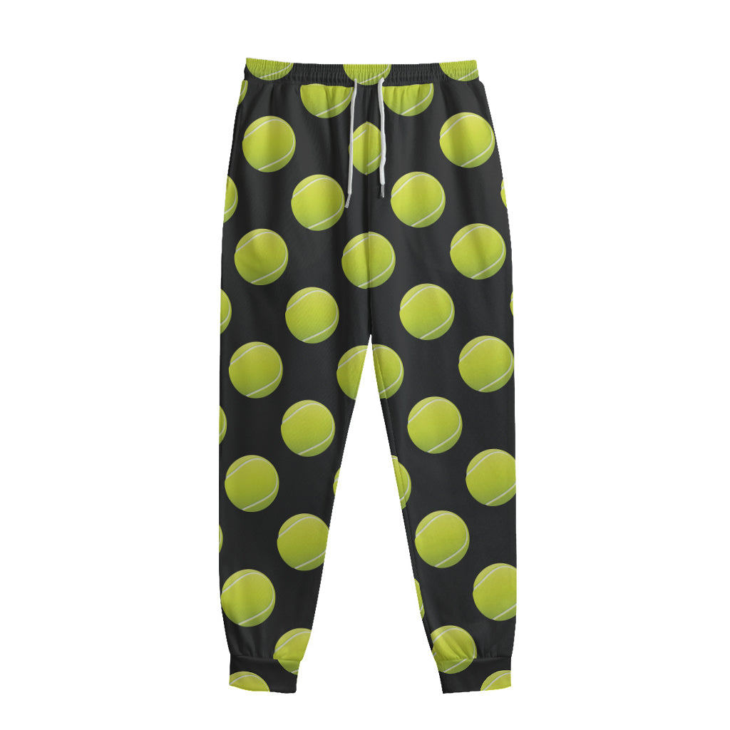 Tennis Balls Pattern Print Sweatpants