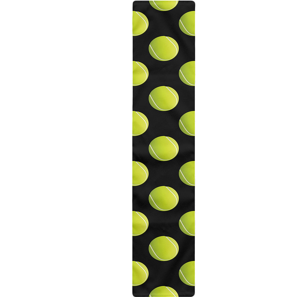 Tennis Balls Pattern Print Table Runner
