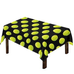 Tennis Balls Pattern Print Tablecloth